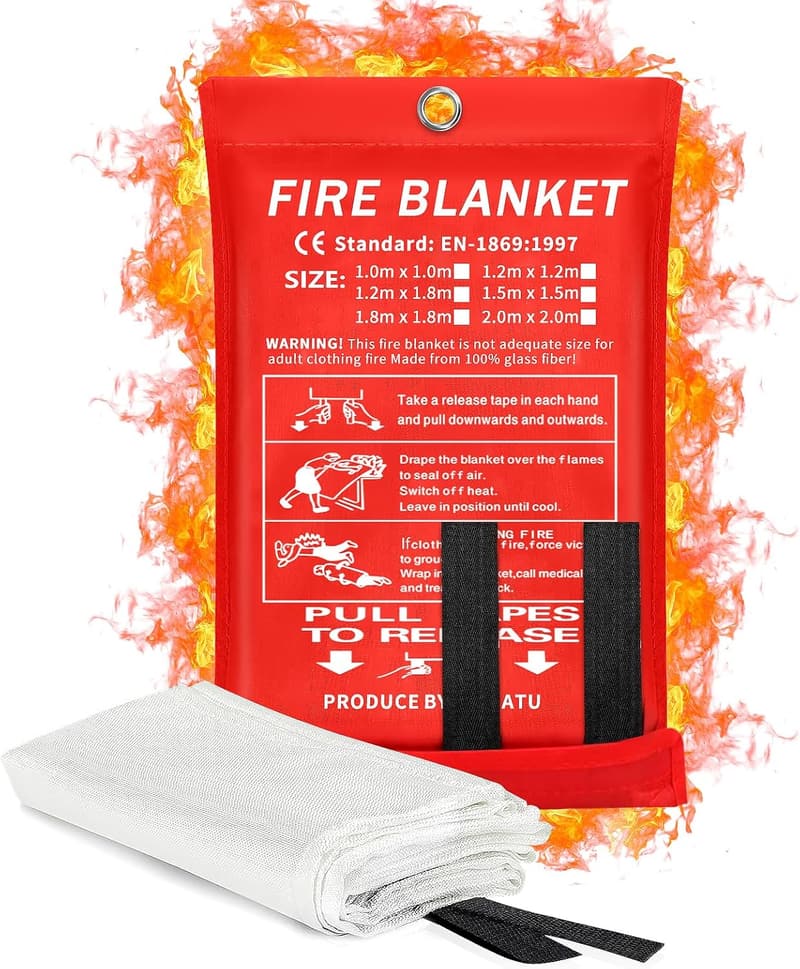 Fire Safety Blanket - 40” x 40” Flame Retardant Towel