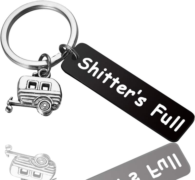 Happy Camper RV Keychain - Unique Camping Gift for All
