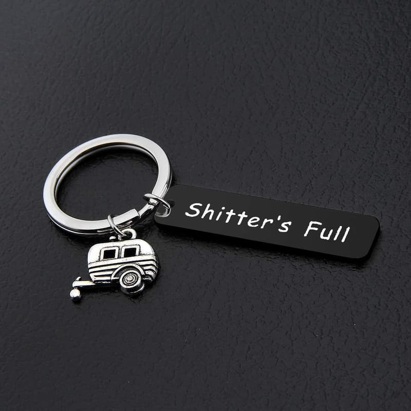 Happy Camper RV Keychain - Unique Camping Gift for All