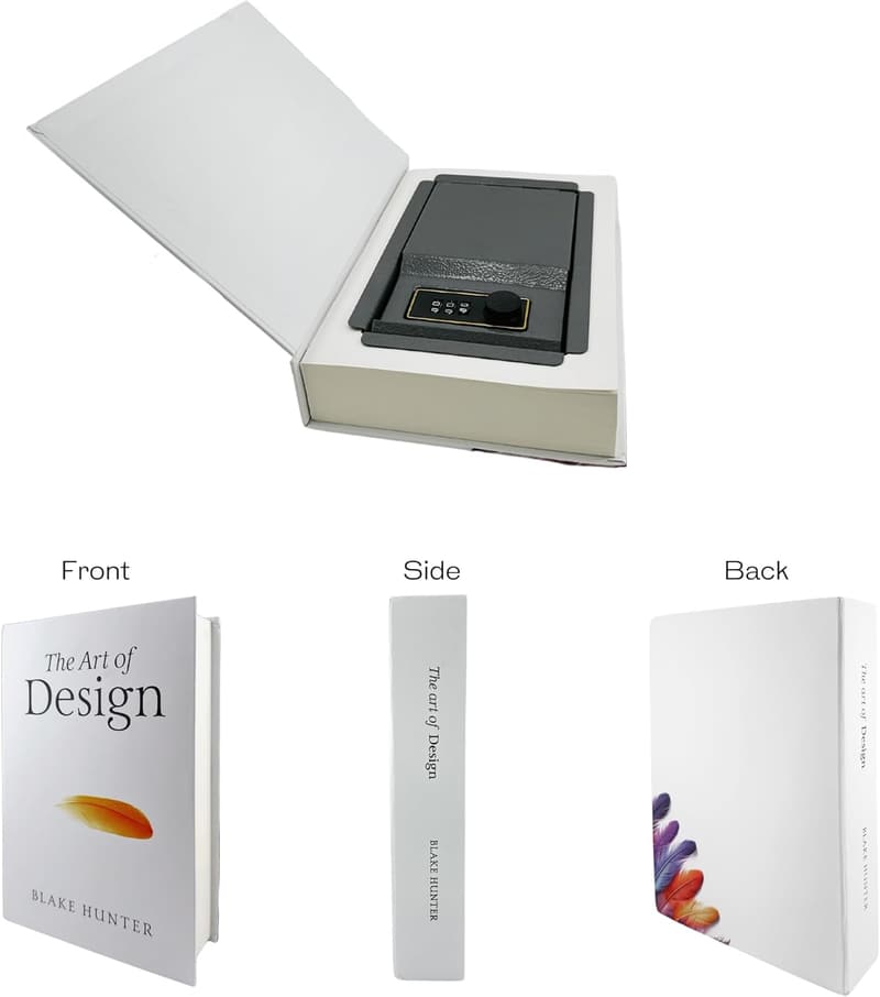 Real Paper Diversion Safe Book with Combo Lock