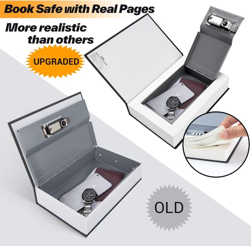 Ohuhu Combination Book Safe Disguised as a Faux Dictionary