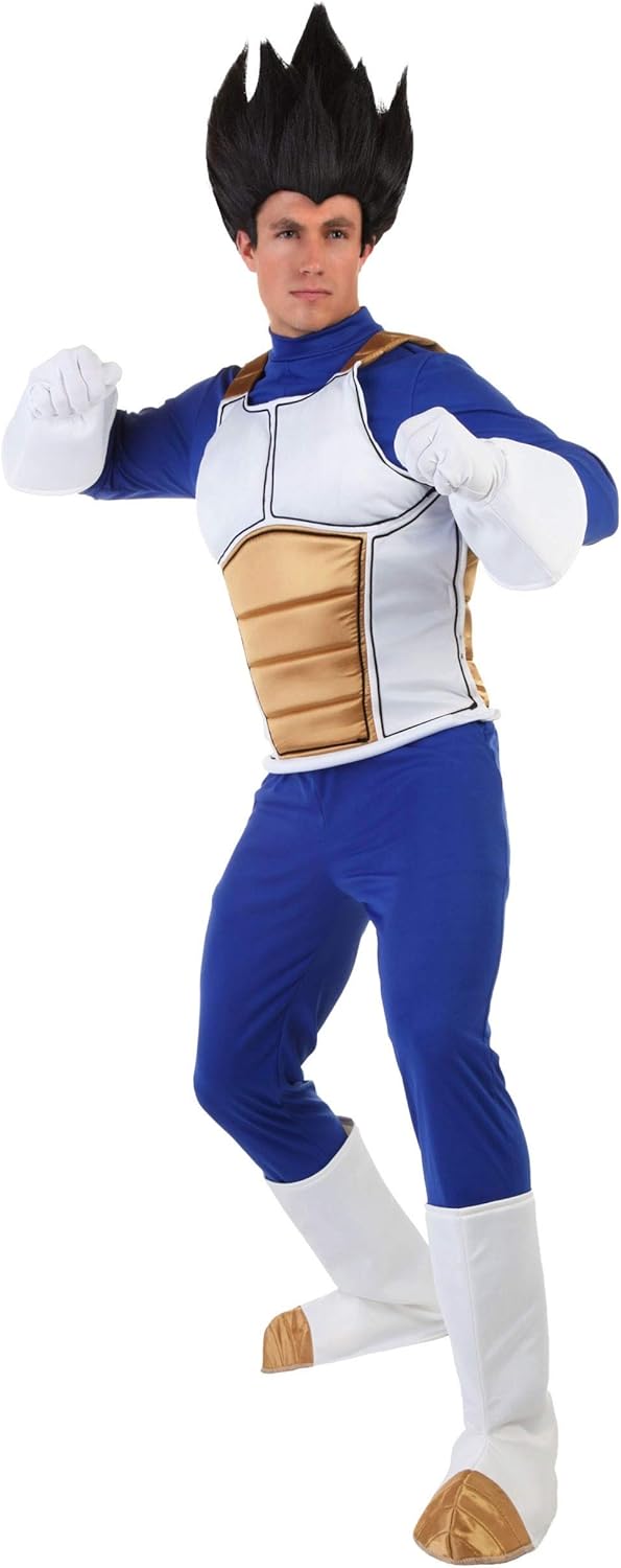 Dragon Ball Z Vegeta Costume for Men - Adult Anime Halloween Outfit