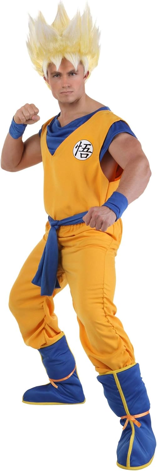Dragon Ball Z Super Saiyan Goku Costume Jumpsuit for Halloween