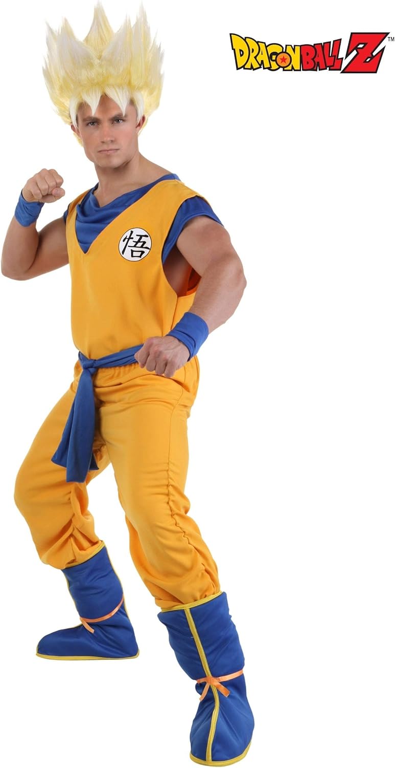 Dragon Ball Z Super Saiyan Goku Costume Jumpsuit for Halloween