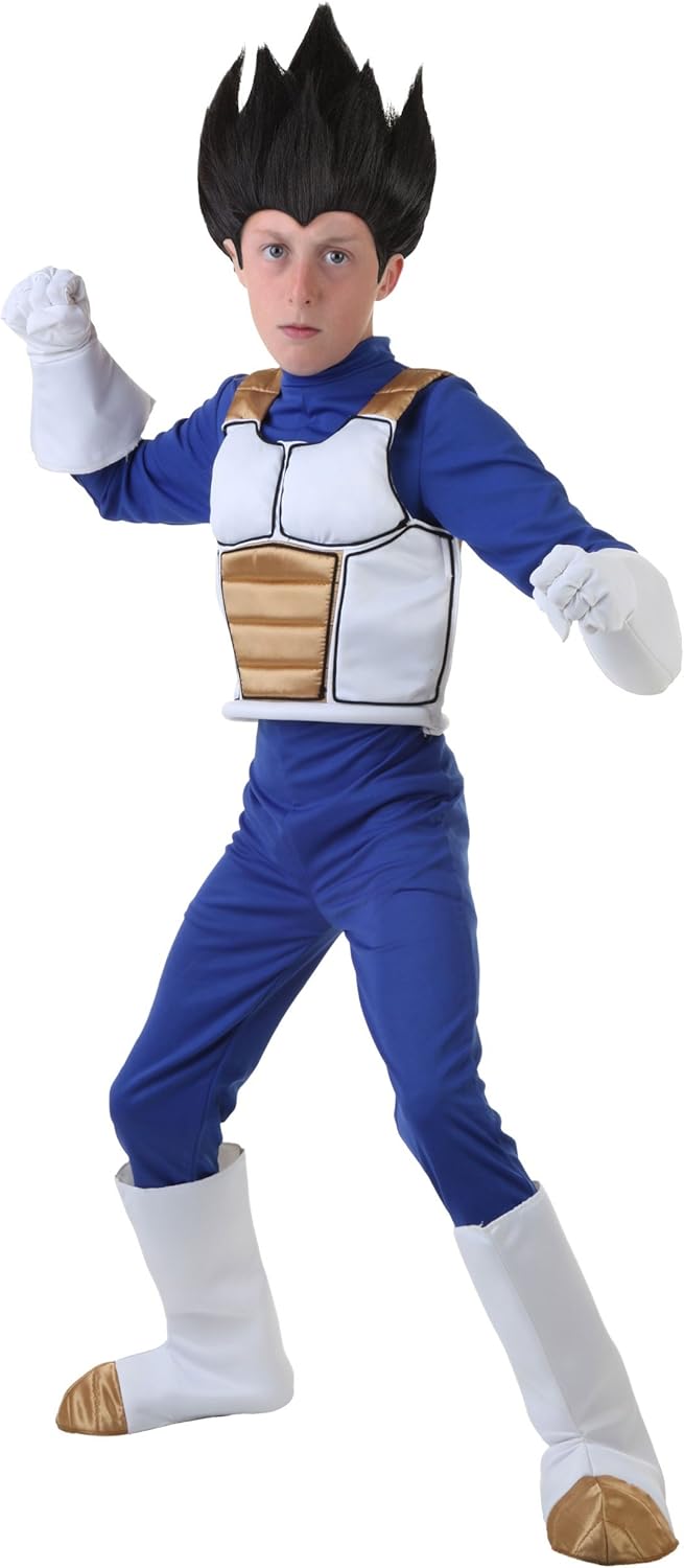 Kids Vegeta Costume - Dragon Ball Z Anime Jumpsuit for Halloween