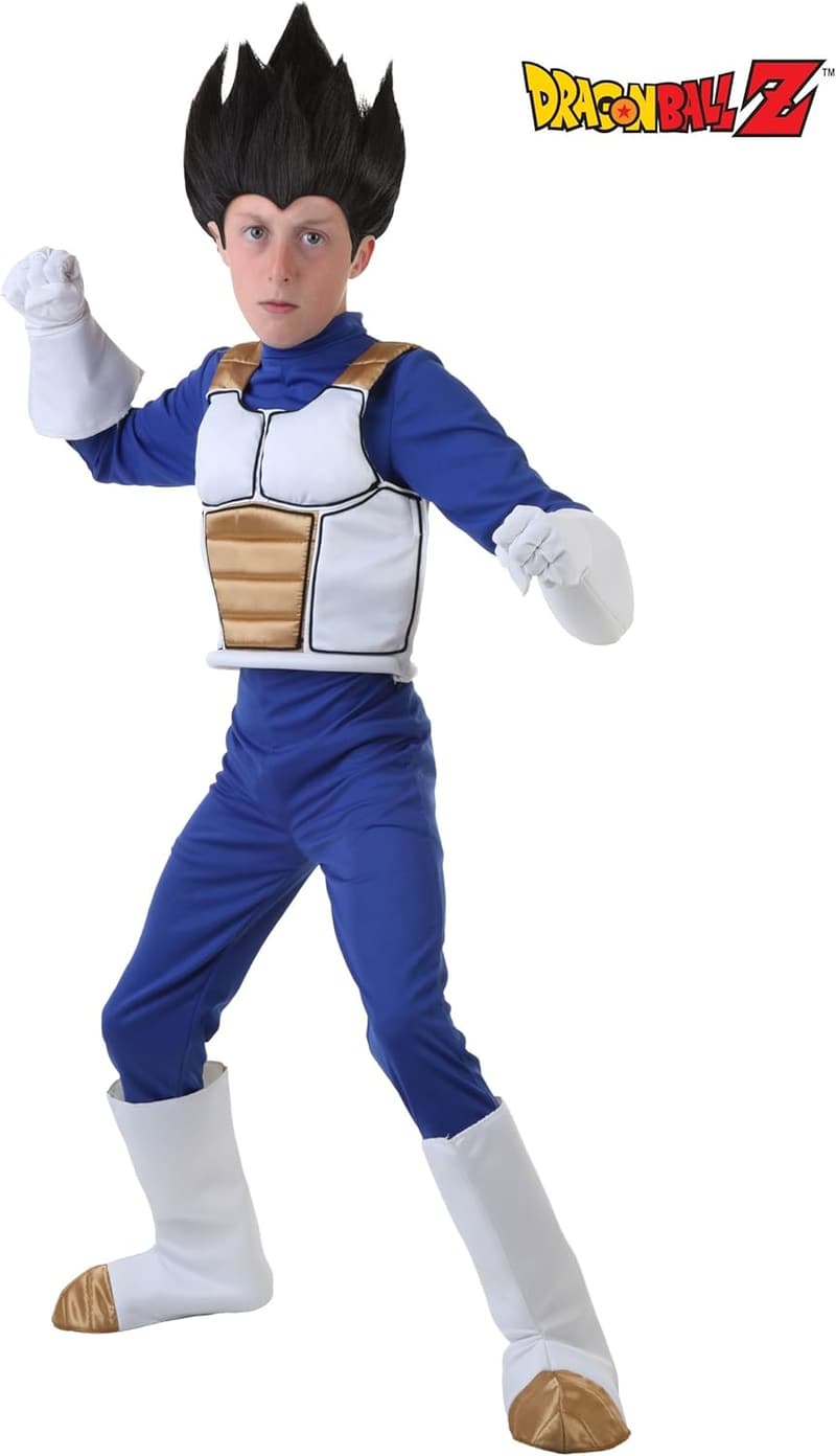 Kids Vegeta Costume - Dragon Ball Z Anime Jumpsuit for Halloween