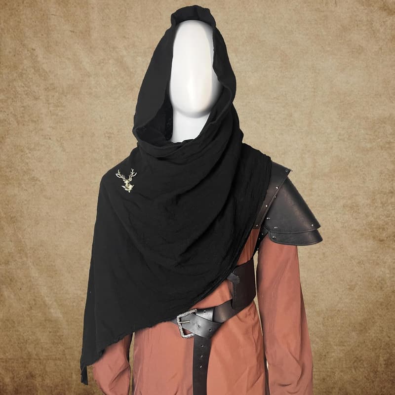 Medieval Costume Set for Men with Armor, Belt & Bracers