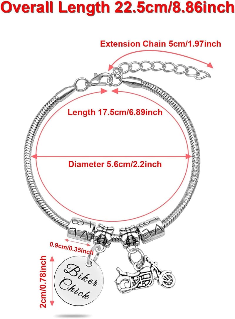 Motorcycle Jewelry for Women – Biker Birthday Gift