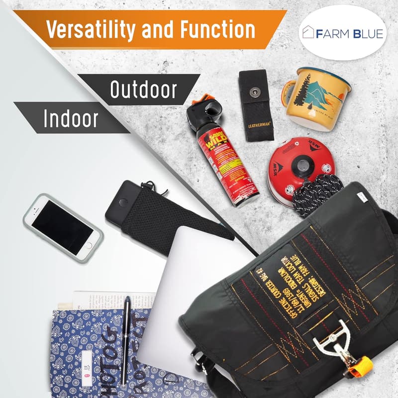 Water-Resistant Tactical Messenger Bag for Men and Women