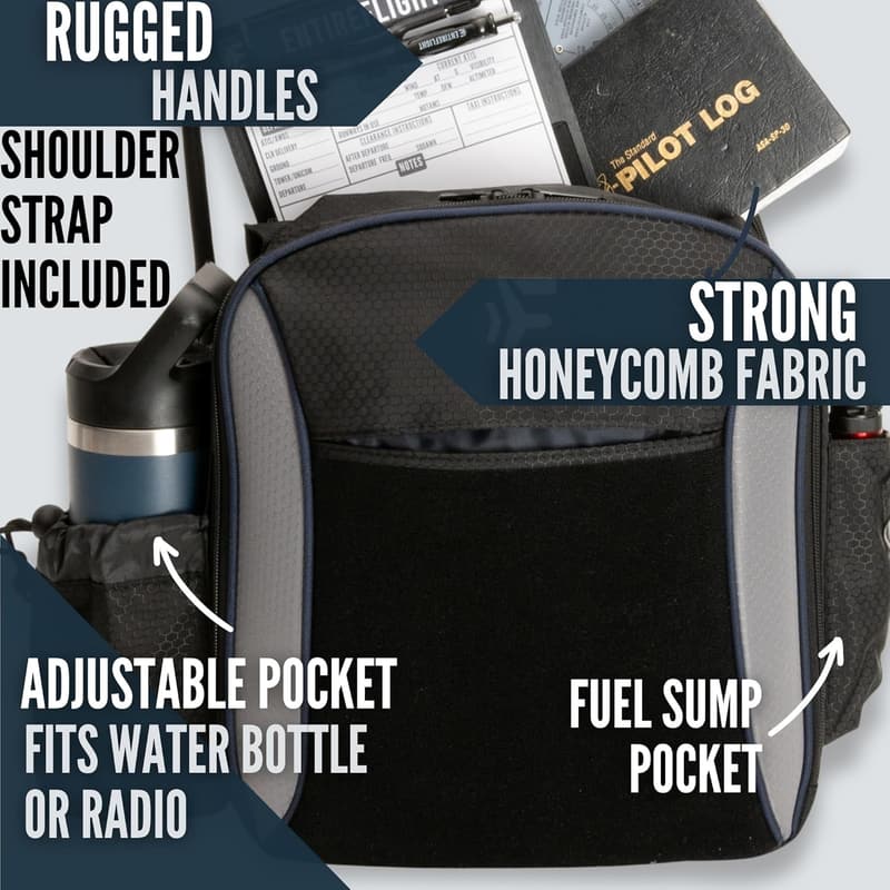 Venture Flight Bag for Pilots - Fits Aviation Gear & iPad