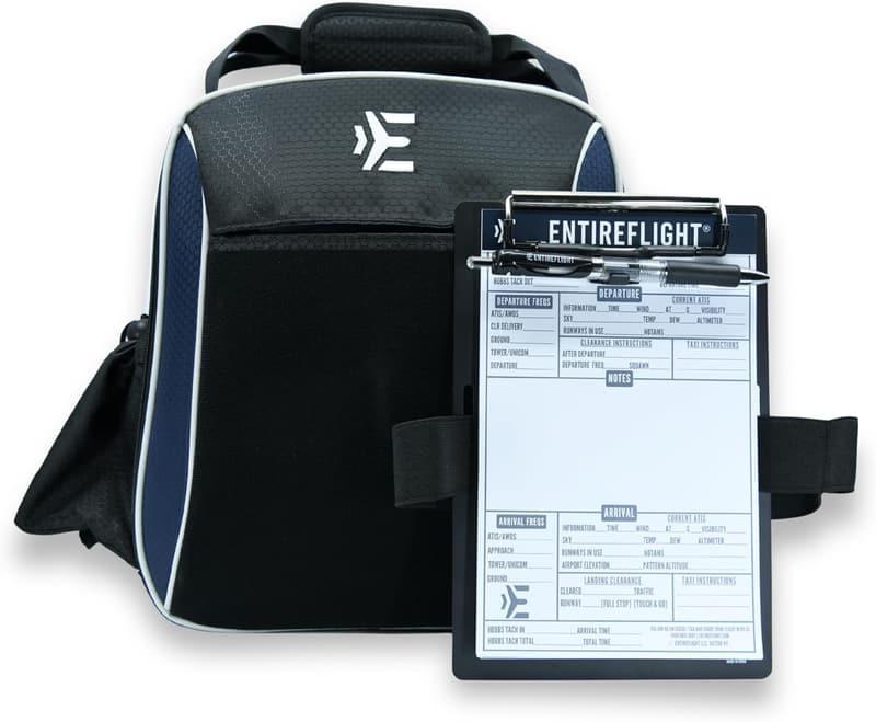 Pilot Flight Bag & VFR Kneeboard Bundle - Professional Aerial Gear