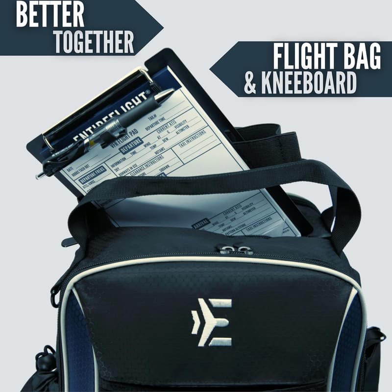 Pilot Flight Bag & VFR Kneeboard Bundle - Professional Aerial Gear