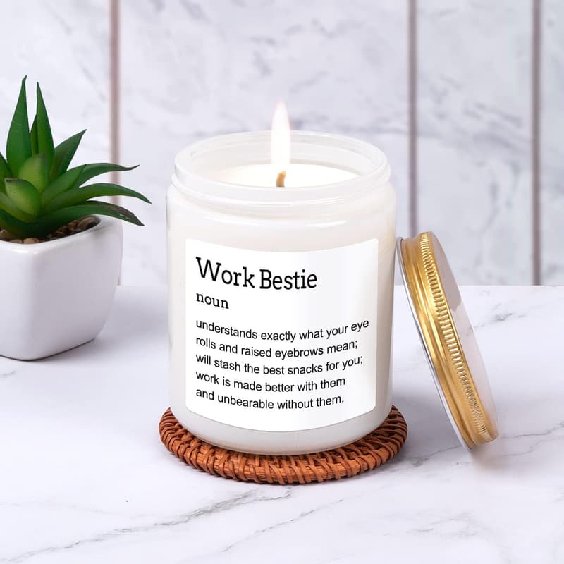 Funny Birthday Gifts for Coworkers - Lavender Scented Candle