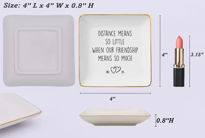 Farewell Gift: Ceramic Jewelry Tray for Friends