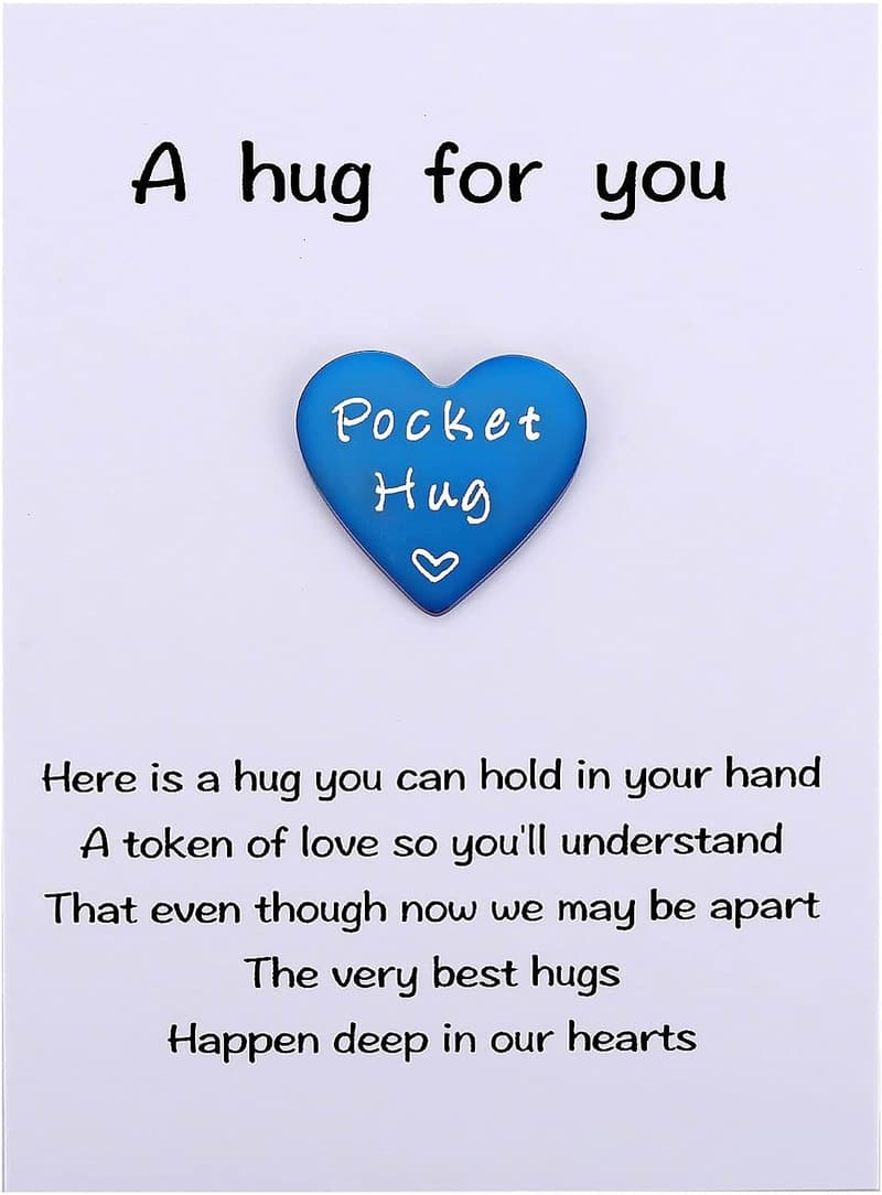 Heart Pocket Hug Token & Card - Thinking of You Gift