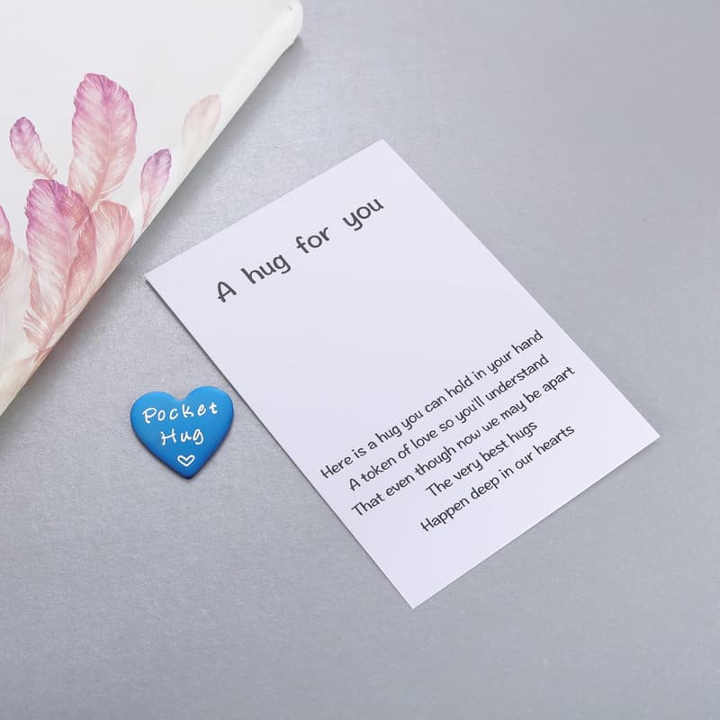 Heart Pocket Hug Token & Card - Thinking of You Gift