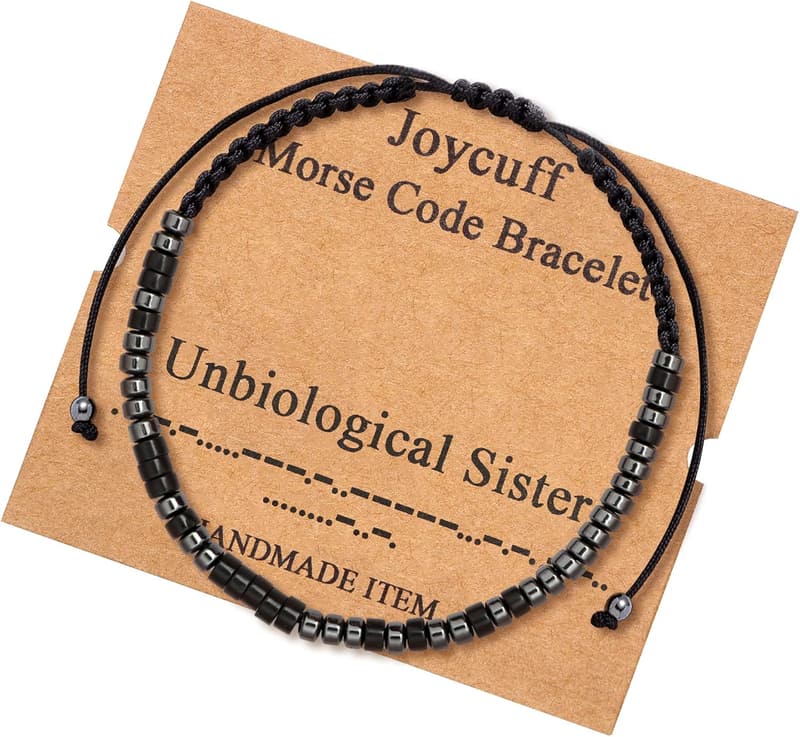 Inspirational Morse Code Wrap Bracelet for Women and Men