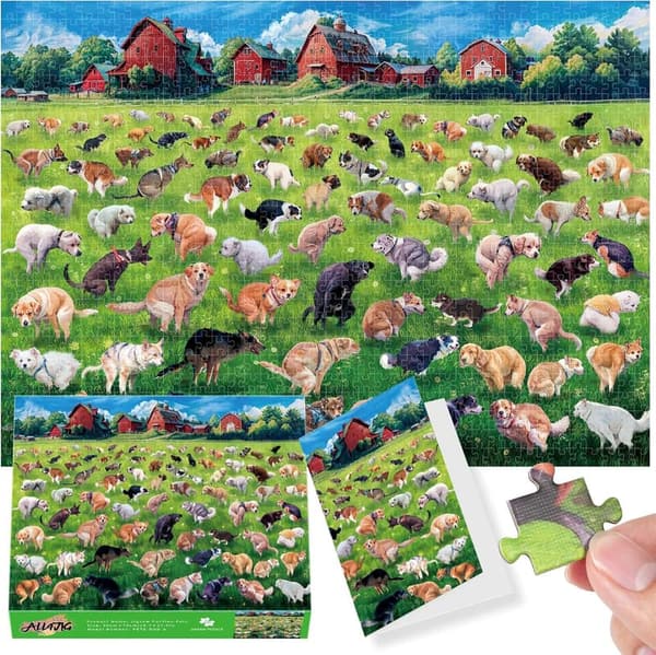 Christmas Dog Lover Jigsaw Puzzle - 1000 Pieces