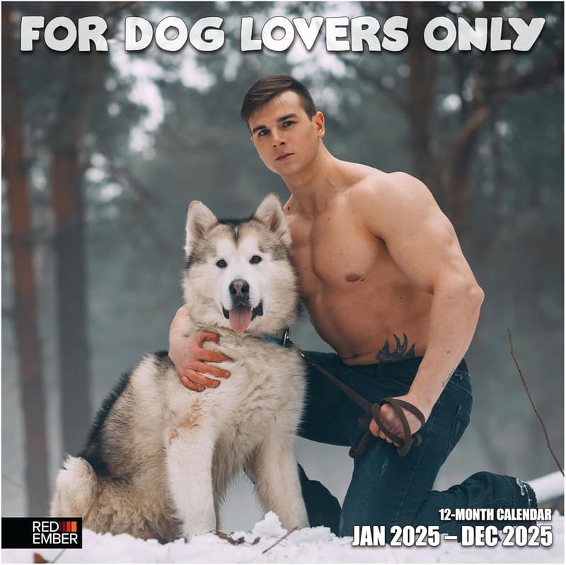 2025 Funny Dog Lovers Wall Calendar - 12