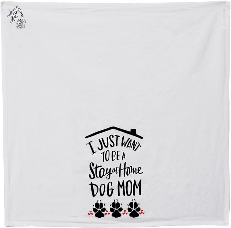 Stay-at-Home Dog Mom Decorative Kitchen Towel