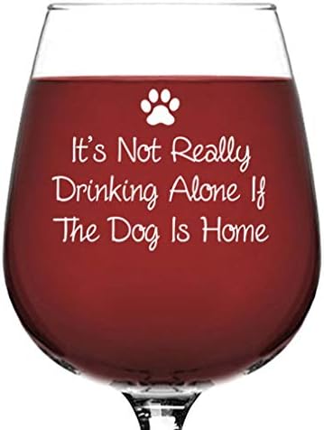 Funny Wine Glass for Dog Moms - Unique Birthday Gift