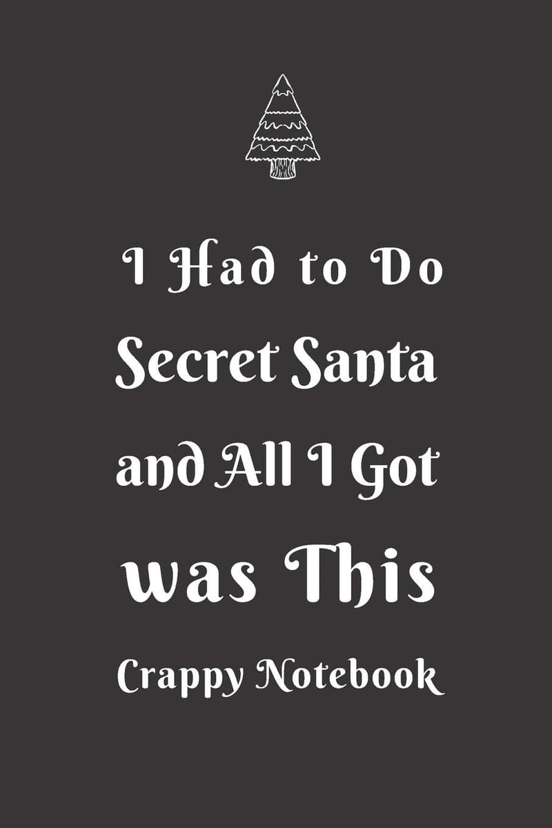 Secret Santa Notebook Gift for Men & Women, Blank Journal