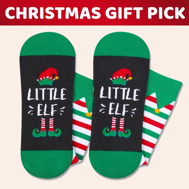 Christmas Elf Socks for Men and Women - Fun Stocking Stuffers