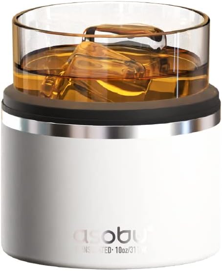 Insulated Stainless Steel Sleeve Whiskey Glass - 10.5 oz