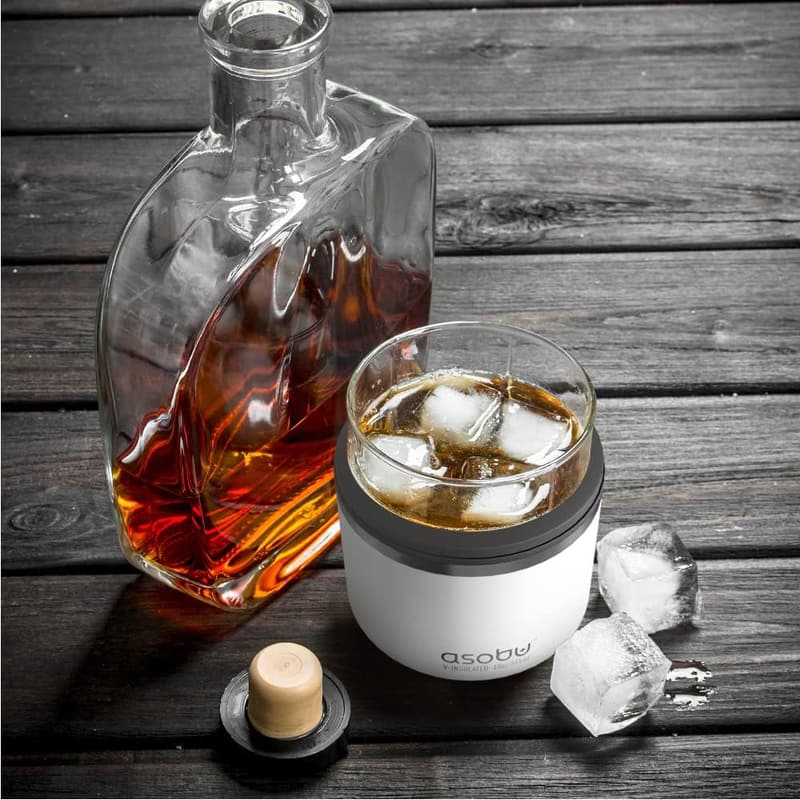 Insulated Stainless Steel Sleeve Whiskey Glass - 10.5 oz