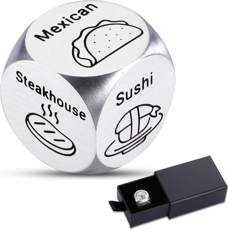 Christmas Food Decision Dice - Fun Secret Santa Gift for Adults