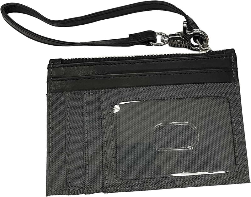 Harley-Davidson Women's Leather & Polyester Zip Card Case Wallet