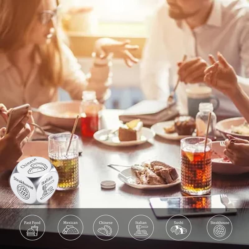 Valentine's Day Food Dice Decider for Men & Couples