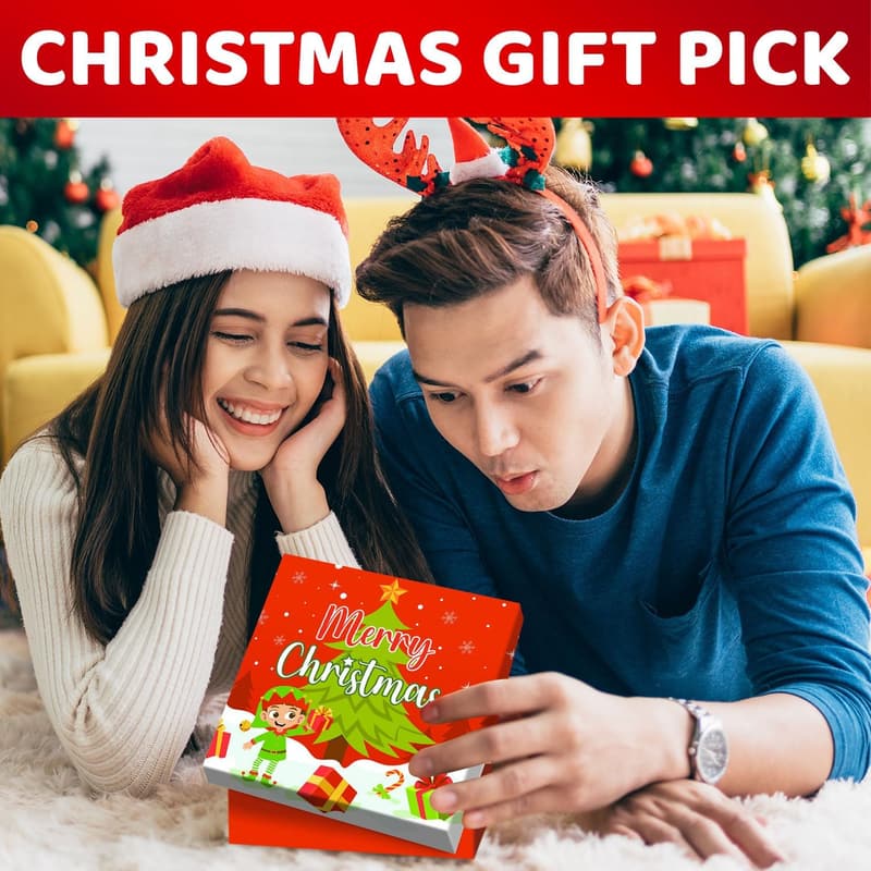 Red Stocking Socks for Men – Christmas Secret Santa Gift