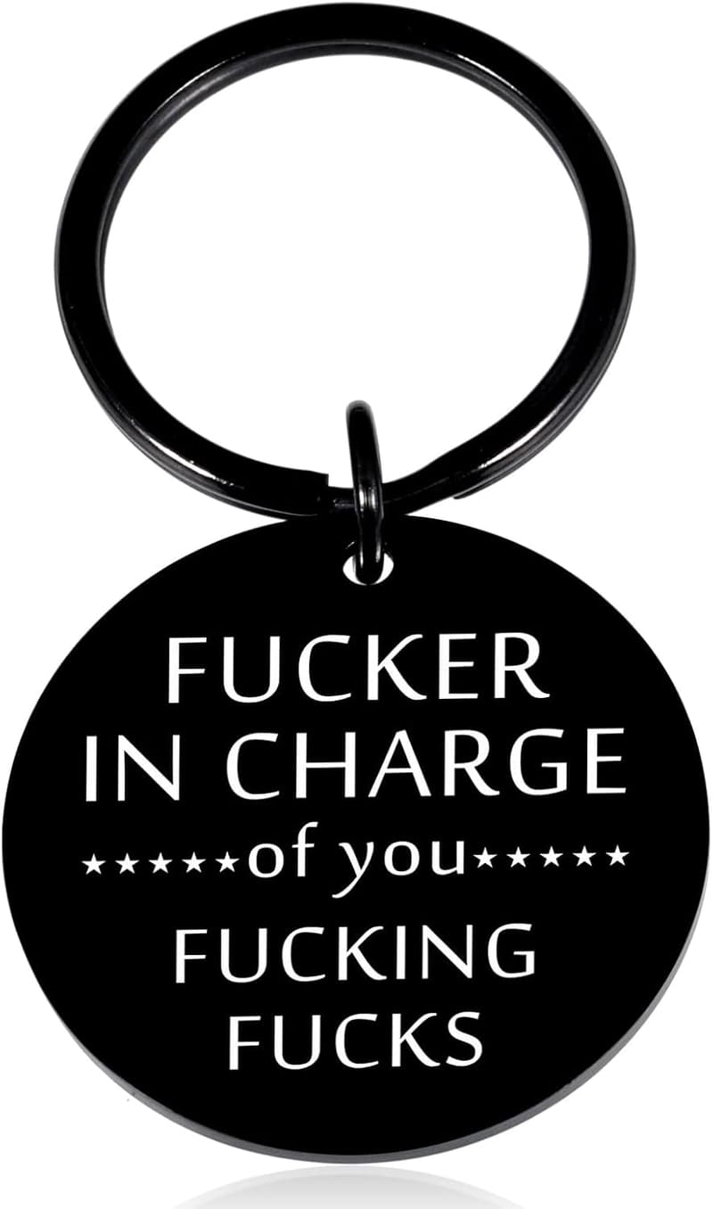 Funny Office Gag Keychain Gift for Boss or Coworker