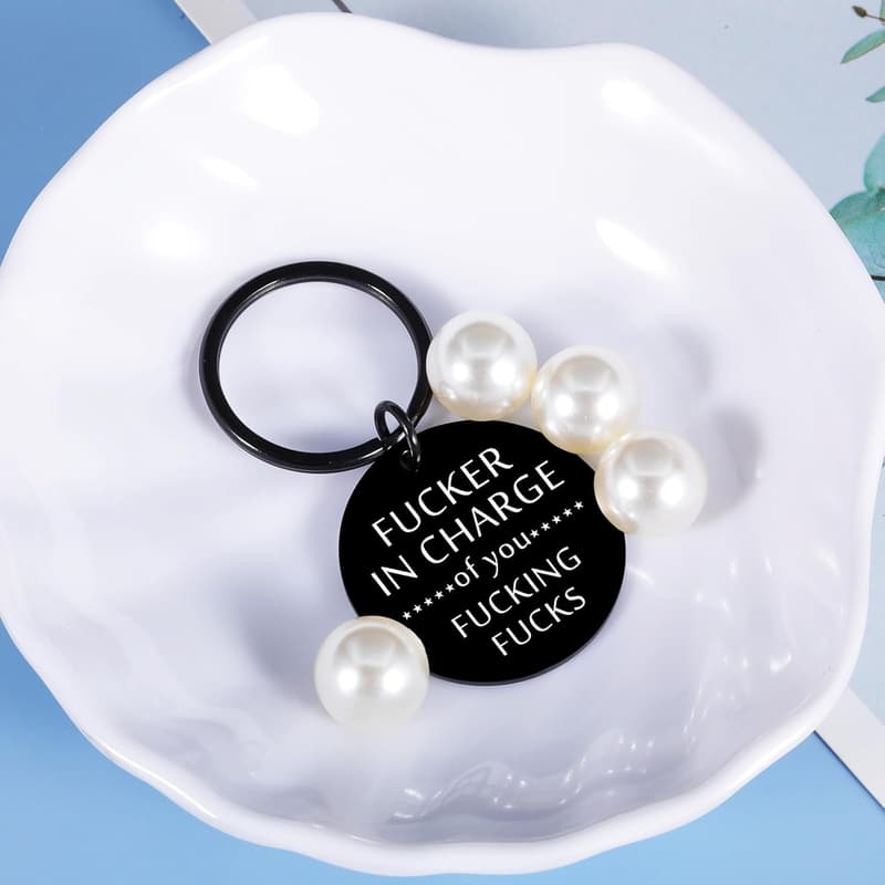 Funny Office Gag Keychain Gift for Boss or Coworker