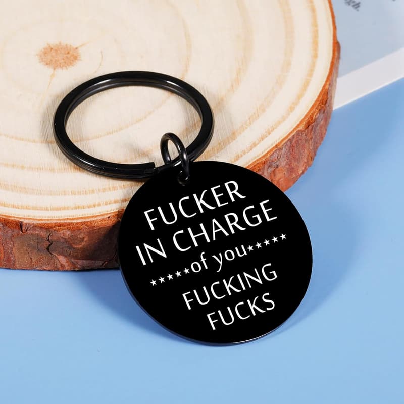 Funny Office Gag Keychain Gift for Boss or Coworker