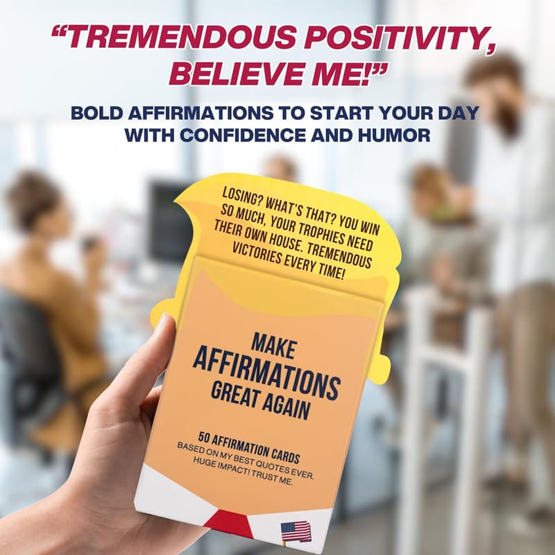 Funny Motivational Affirmation Cards for Men - Great Gift Idea