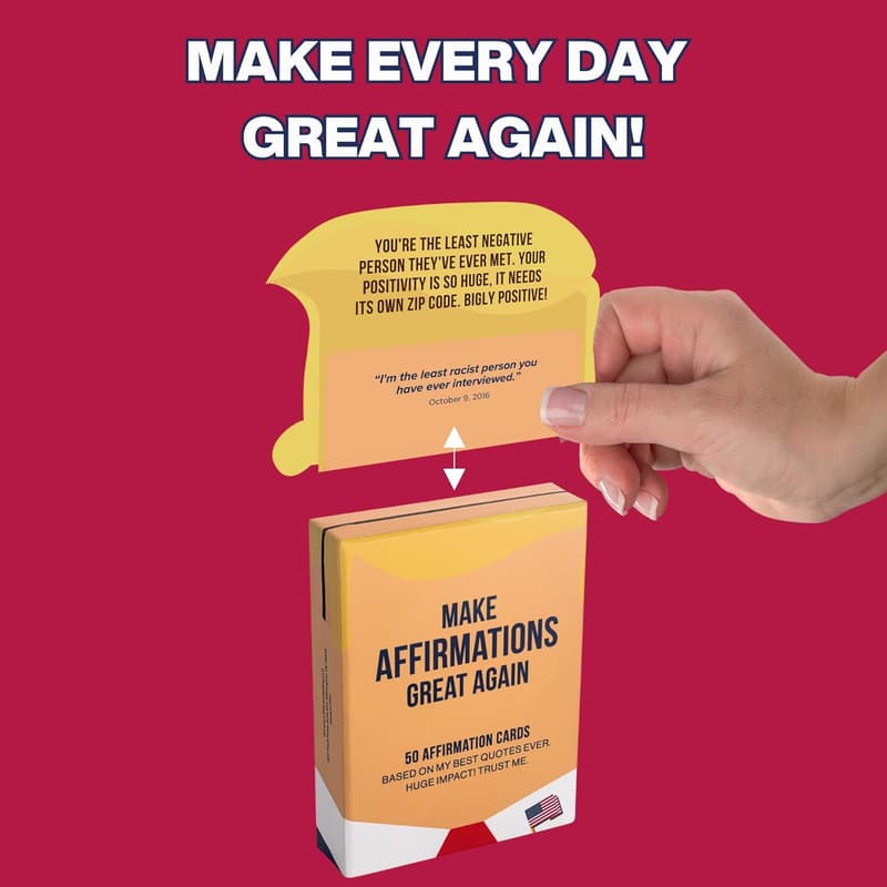 Funny Motivational Affirmation Cards for Men - Great Gift Idea