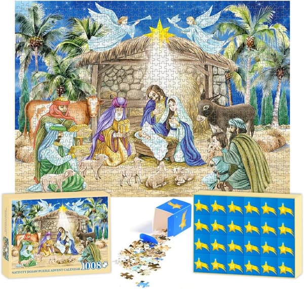 Christmas Nativity Jigsaw Puzzle 1008pcs for Teens & Adults