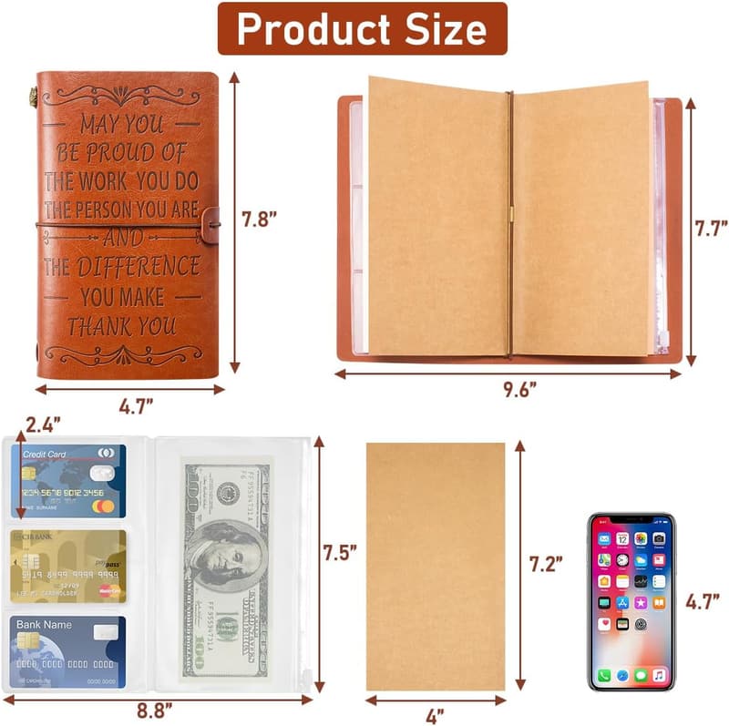 Inspirational Leather Journal for Employee Appreciation