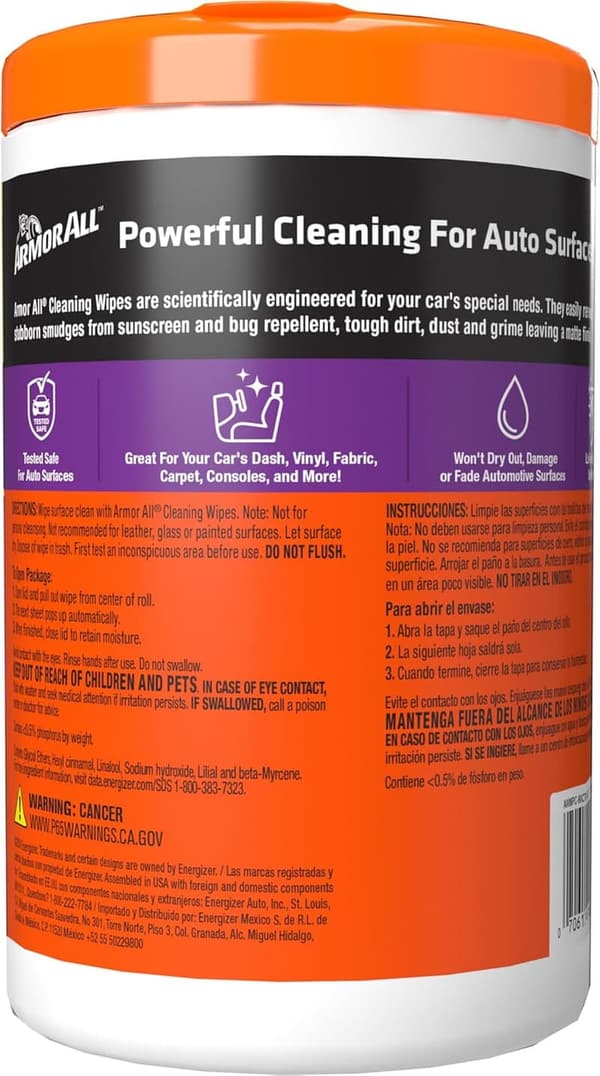 Car Cleaning Wipes (90 Count) - Perfect Gift for Dad