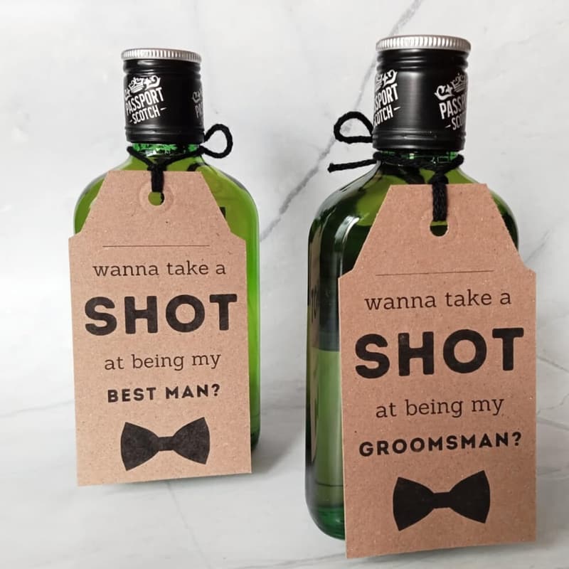 Groomsman Proposal Tags Set of 10 - Will You Be My Groomsman?