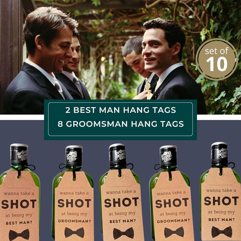 Groomsman Proposal Tags Set of 10 - Will You Be My Groomsman?