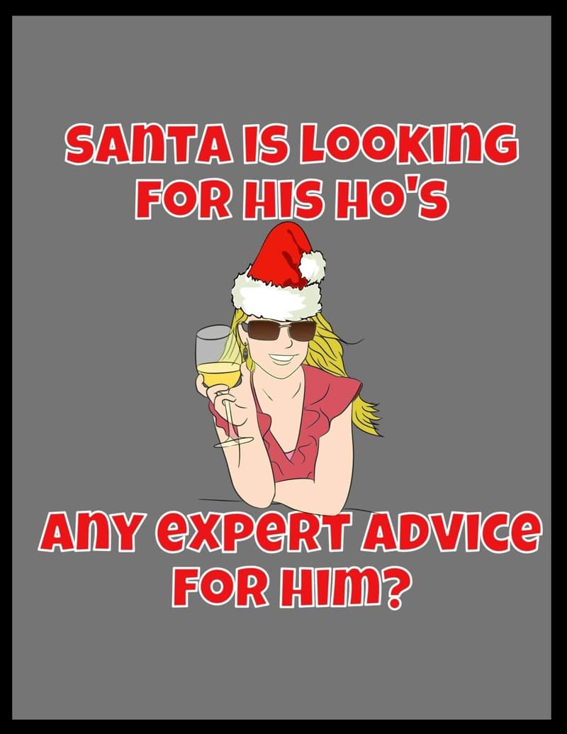 Funny Secret Santa Gag Gift – Blank 100-Page Notebook