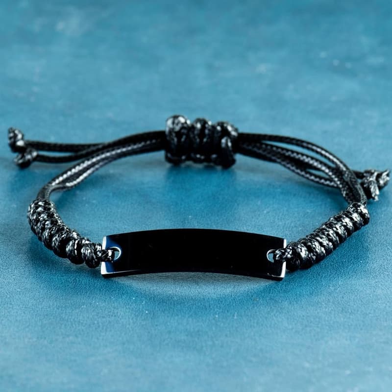 Detective Black Rope Bracelet - Gifts for Mystery Lovers