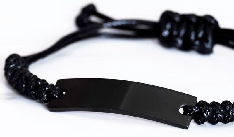 Detective Black Rope Bracelet - Gifts for Mystery Lovers