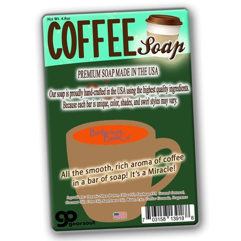 Handcrafted Coffee Bar Soap with Ground Coffee Beans