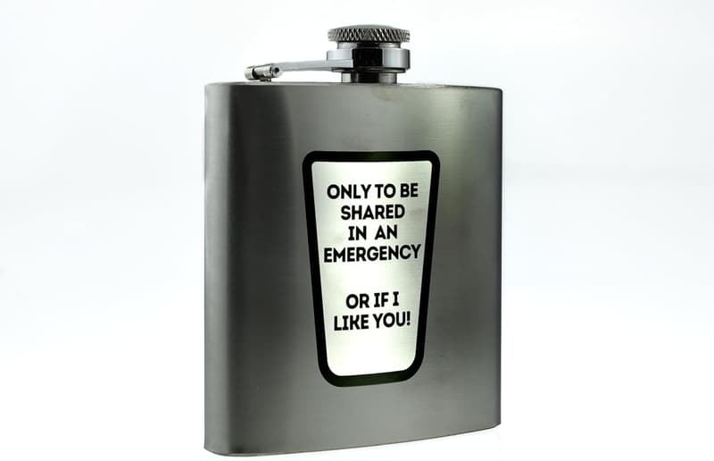 Funny Emergency Flask for Men - Stainless Steel Hip Flask