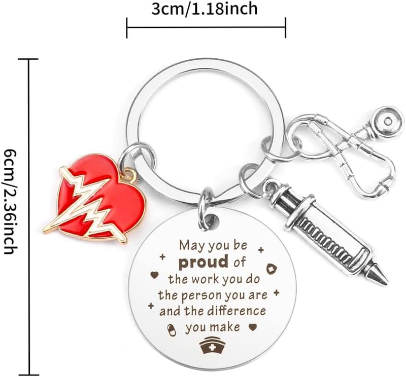 Nurse Appreciation Keychain Gift for Women