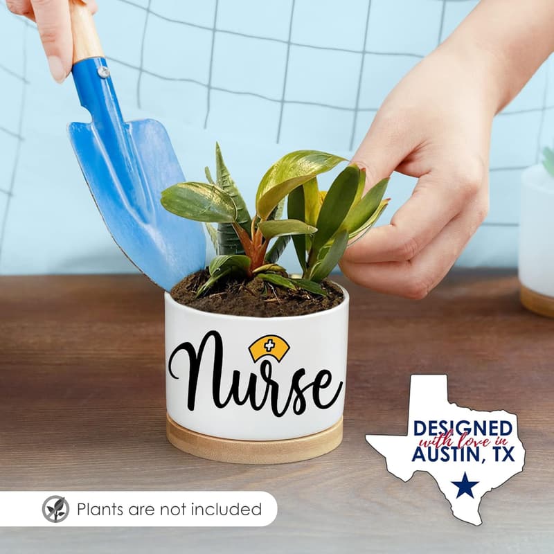 Nurse Week Gift: Planters for Nurses & RNs